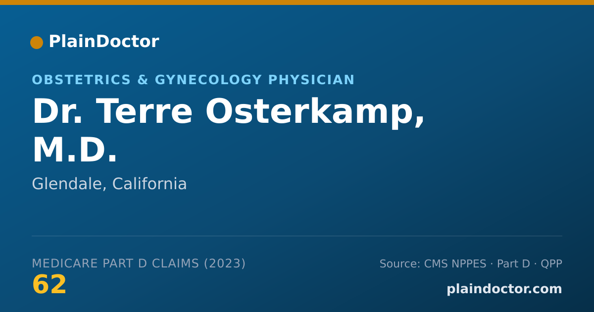 Shareable card for Terre Osterkamp, M.D. - Obstetrics & Gynecology Physician, Glendale, CA