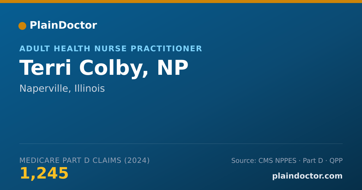 Shareable card for Terri Colby, NP - Nurse Practitioner, Naperville, IL