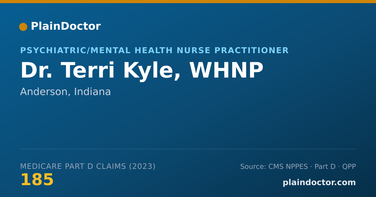 Shareable card for Terri Kyle, WHNP - Psychiatric/Mental Health Nurse Practitioner, Anderson, IN