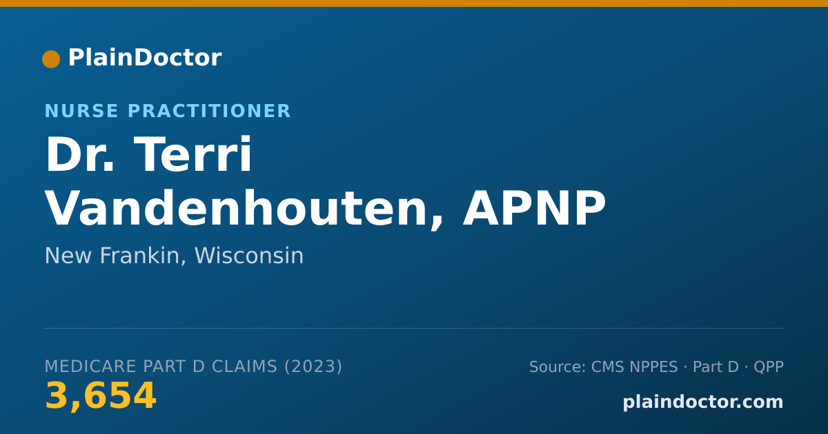 Shareable card for Terri Vandenhouten, APNP - Nurse Practitioner, New Frankin, WI