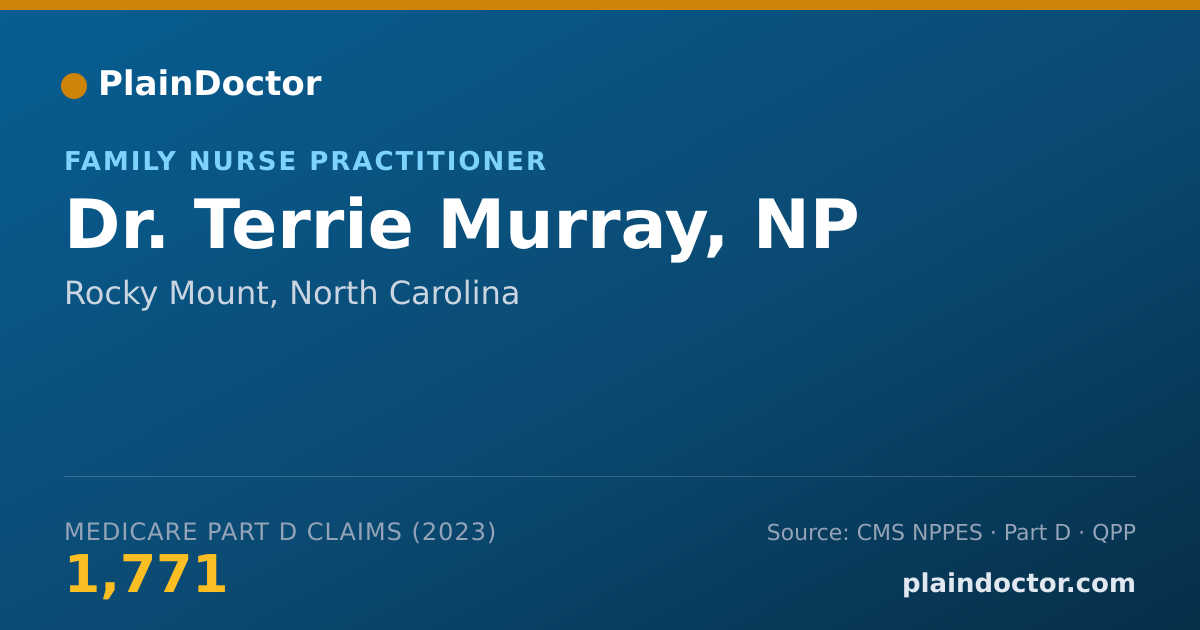 Shareable card for Terrie Murray, NP - Family Nurse Practitioner, Rocky Mount, NC