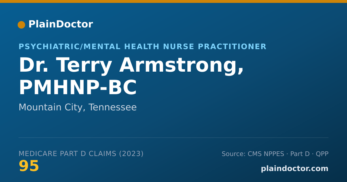 Shareable card for Terry Armstrong, PMHNP-BC - Psychiatric/Mental Health Nurse Practitioner, Mountain City, TN
