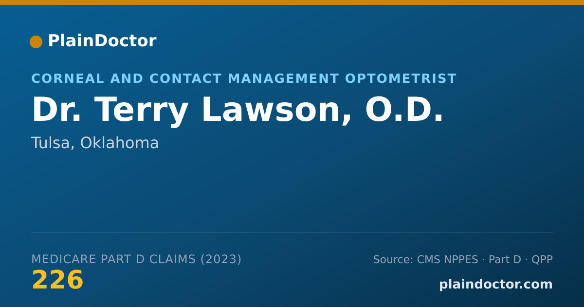 Shareable card for Terry Lawson, O.D. - Corneal and Contact Management Optometrist, Tulsa, OK