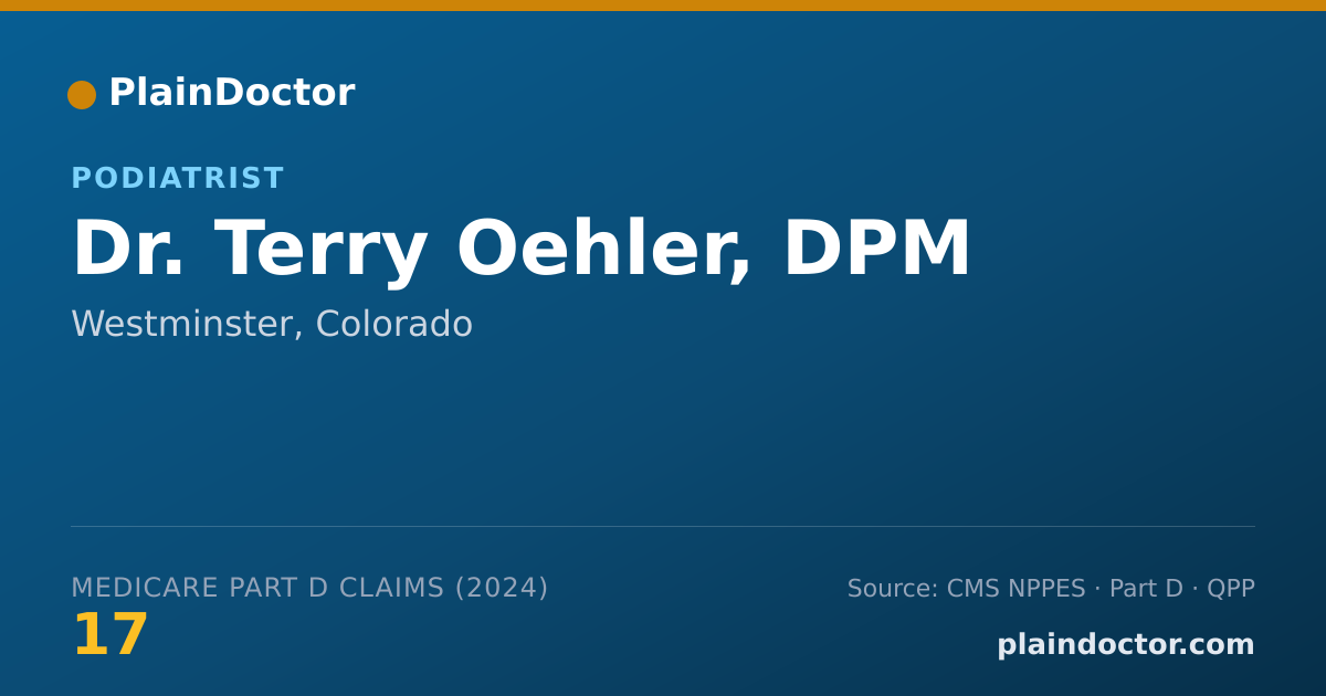 Shareable card for Terry Oehler, DPM - Podiatrist, Westminster, CO