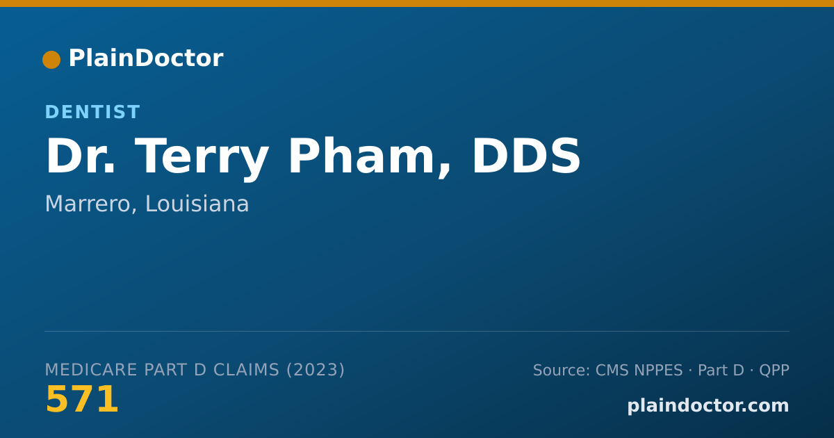 Shareable card for Terry Pham, DDS - Dentist, Marrero, LA
