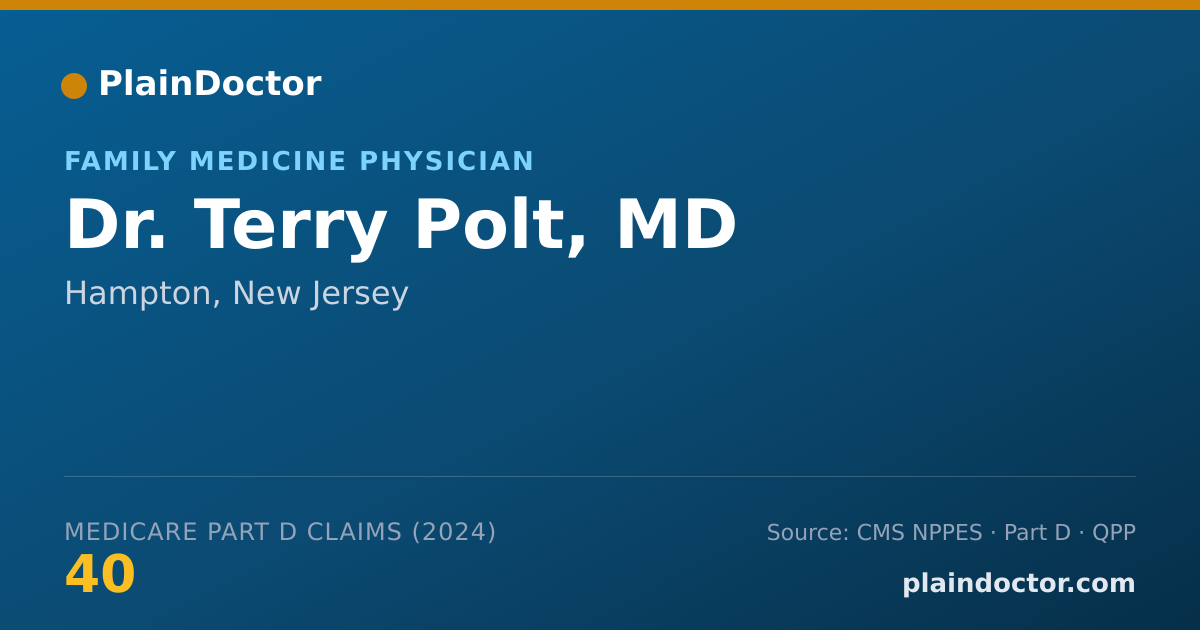 Shareable card for Terry Polt, MD - Family Medicine Physician, Hampton, NJ