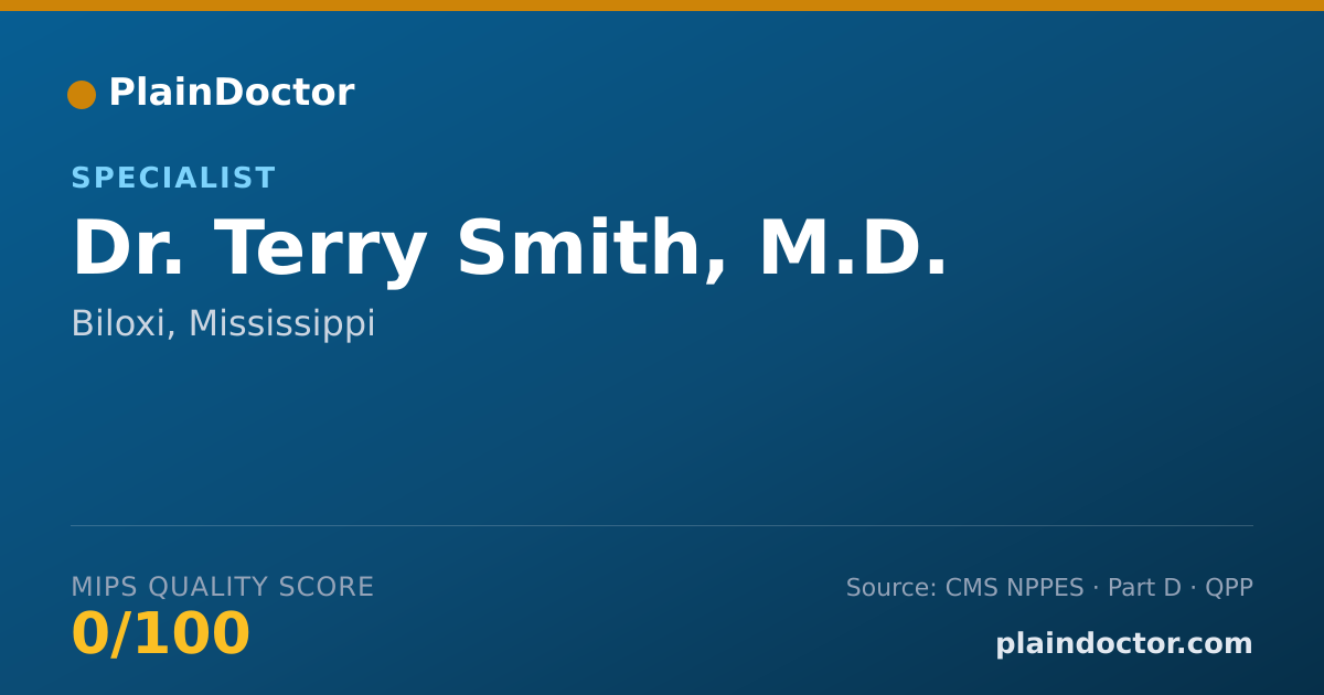 Shareable card for Terry Smith, M.D. - Specialist, Biloxi, MS