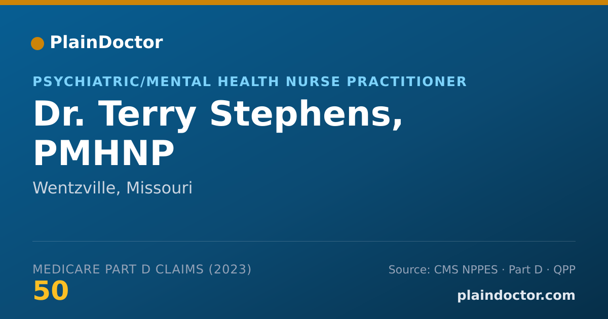 Shareable card for Terry Stephens, PMHNP - Psychiatric/Mental Health Nurse Practitioner, Wentzville, MO