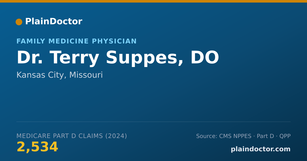 Shareable card for Terry Suppes, DO - Family Medicine Physician, Kansas City, MO