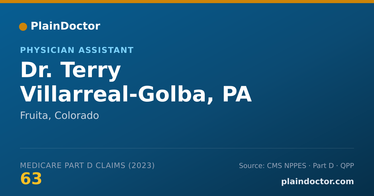 Shareable card for Terry Villarreal-Golba, PA - Physician Assistant, Fruita, CO