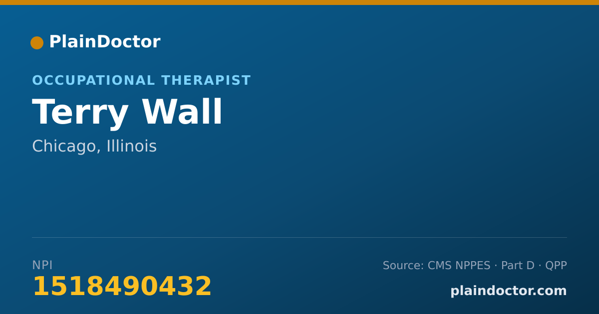 Shareable card for Terry Wall - Occupational Therapist, Chicago, IL
