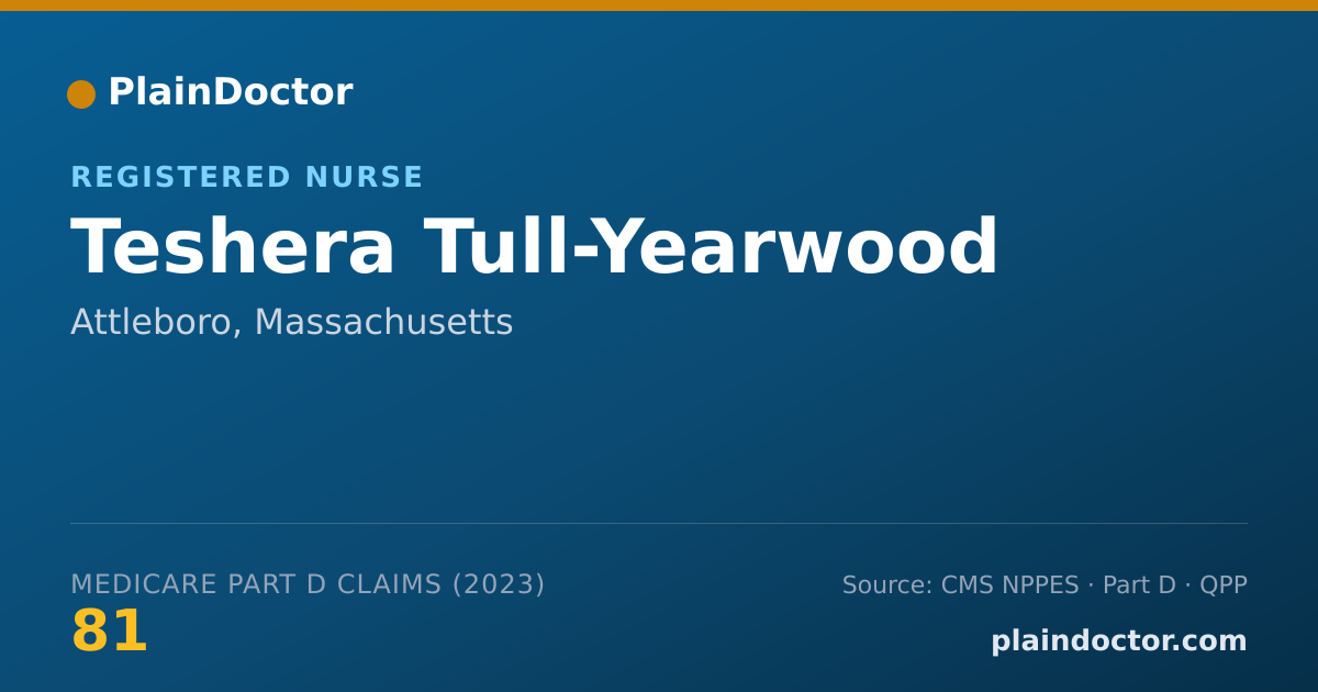 Shareable card for Teshera Tull-Yearwood - Registered Nurse, Attleboro, MA