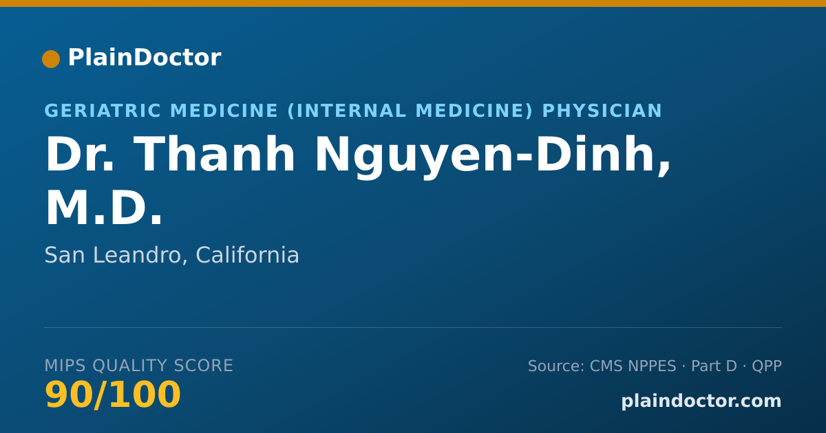 Shareable card for Thanh Nguyen-Dinh, M.D. - Geriatric Medicine (Internal Medicine) Physician, San Leandro, CA