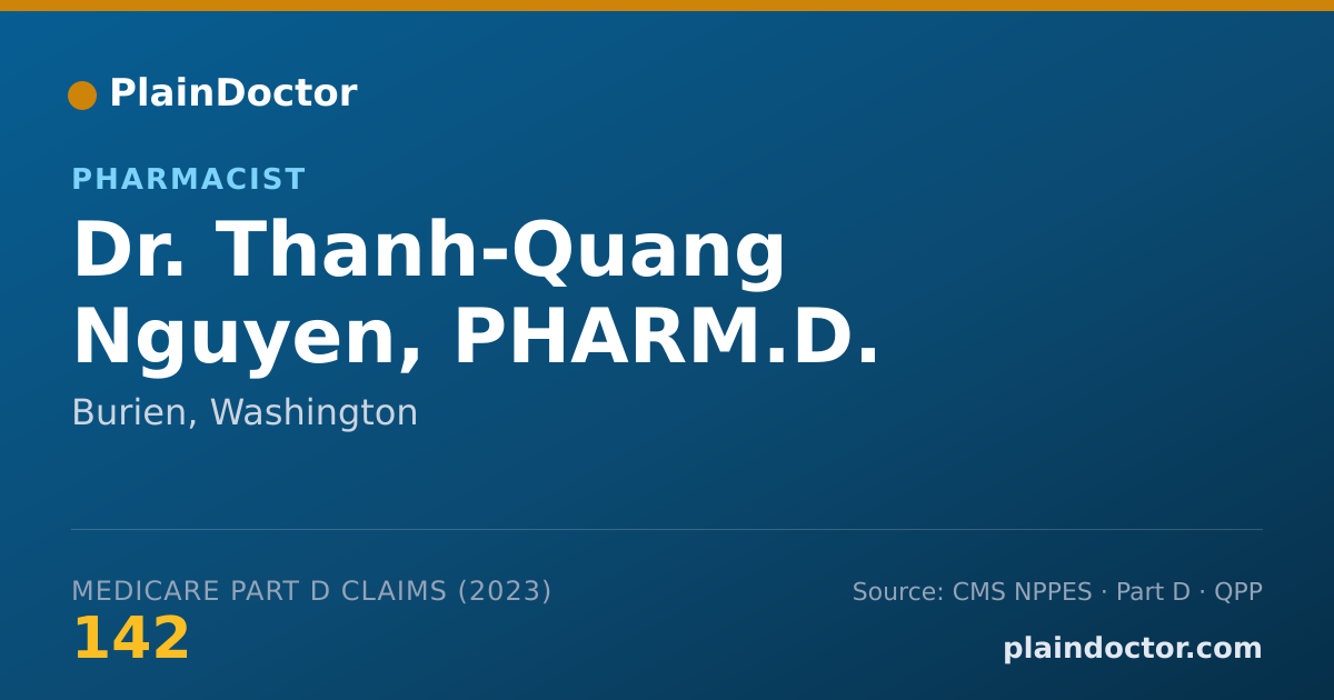 Shareable card for Thanh-Quang Nguyen, PHARM.D. - Pharmacist, Burien, WA