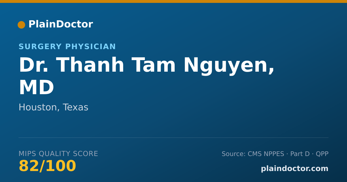 Shareable card for Thanh Tam Nguyen, MD - Surgery Physician, Houston, TX