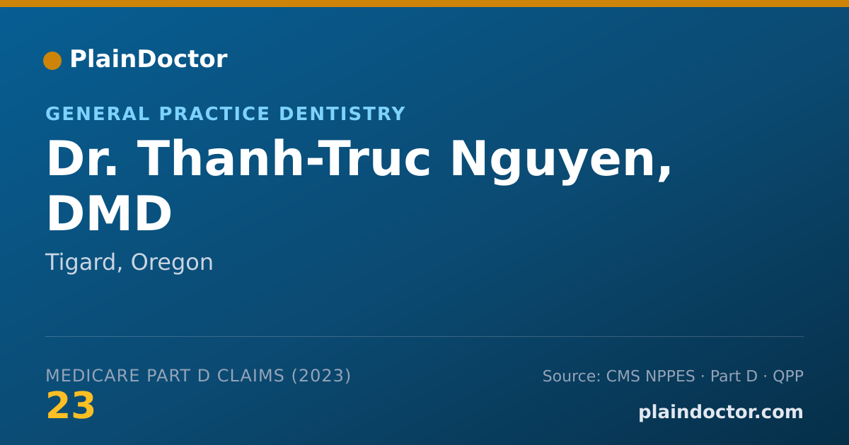 Shareable card for Thanh-Truc Nguyen, DMD - General Practice Dentistry, Tigard, OR