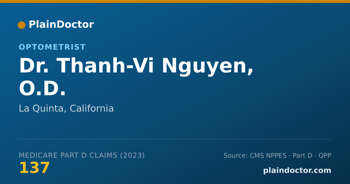Shareable card for Thanh-Vi Nguyen, O.D. - Optometrist, La Quinta, CA