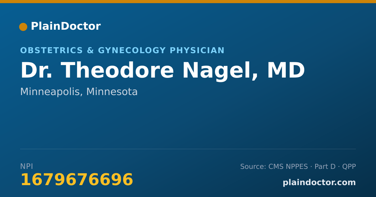 Shareable card for Theodore Nagel, MD - Obstetrics & Gynecology Physician, Minneapolis, MN