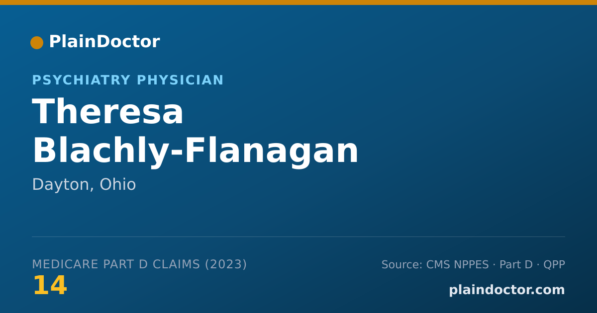 Shareable card for Theresa Blachly-Flanagan - Psychiatry Physician, Dayton, OH