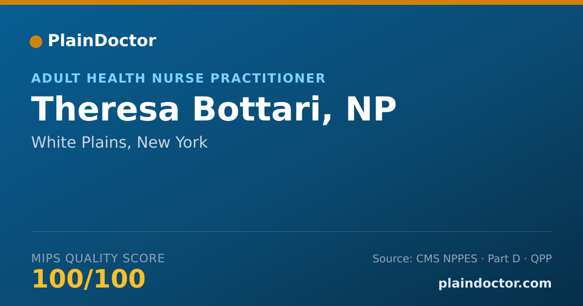 Shareable card for Theresa Bottari, NP - Adult Health Nurse Practitioner, White Plains, NY