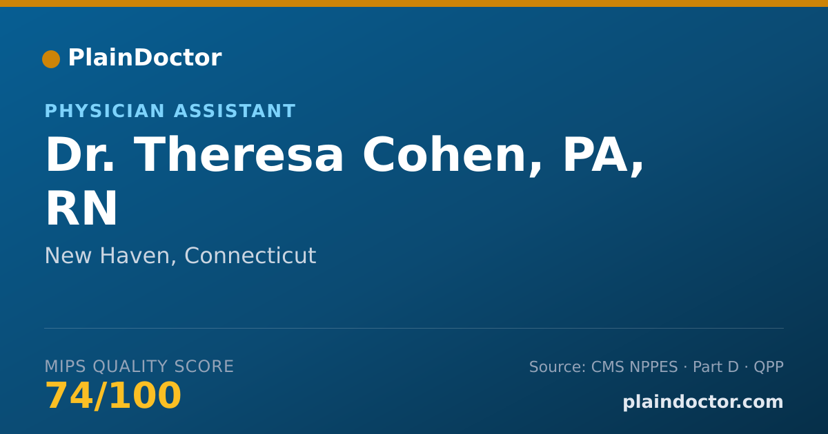 Shareable card for Theresa Cohen, PA, RN - Physician Assistant, New Haven, CT