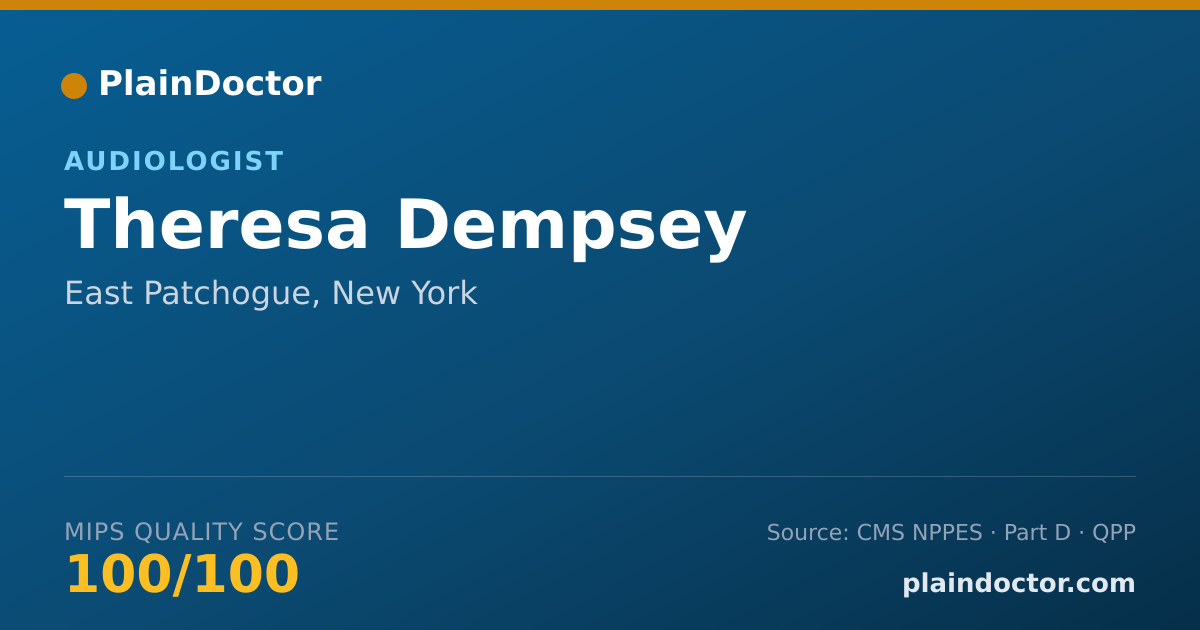 Shareable card for Theresa Dempsey - Audiologist, East Patchogue, NY
