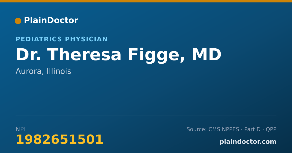 Shareable card for Theresa Figge, MD - Pediatrics Physician, Aurora, IL