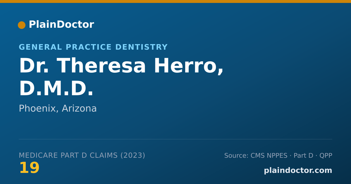 Shareable card for Theresa Herro, D.M.D. - General Practice Dentistry, Phoenix, AZ