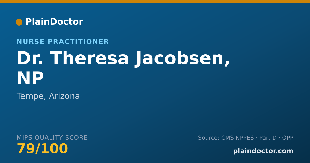 Shareable card for Theresa Jacobsen, NP - Nurse Practitioner, Tempe, AZ