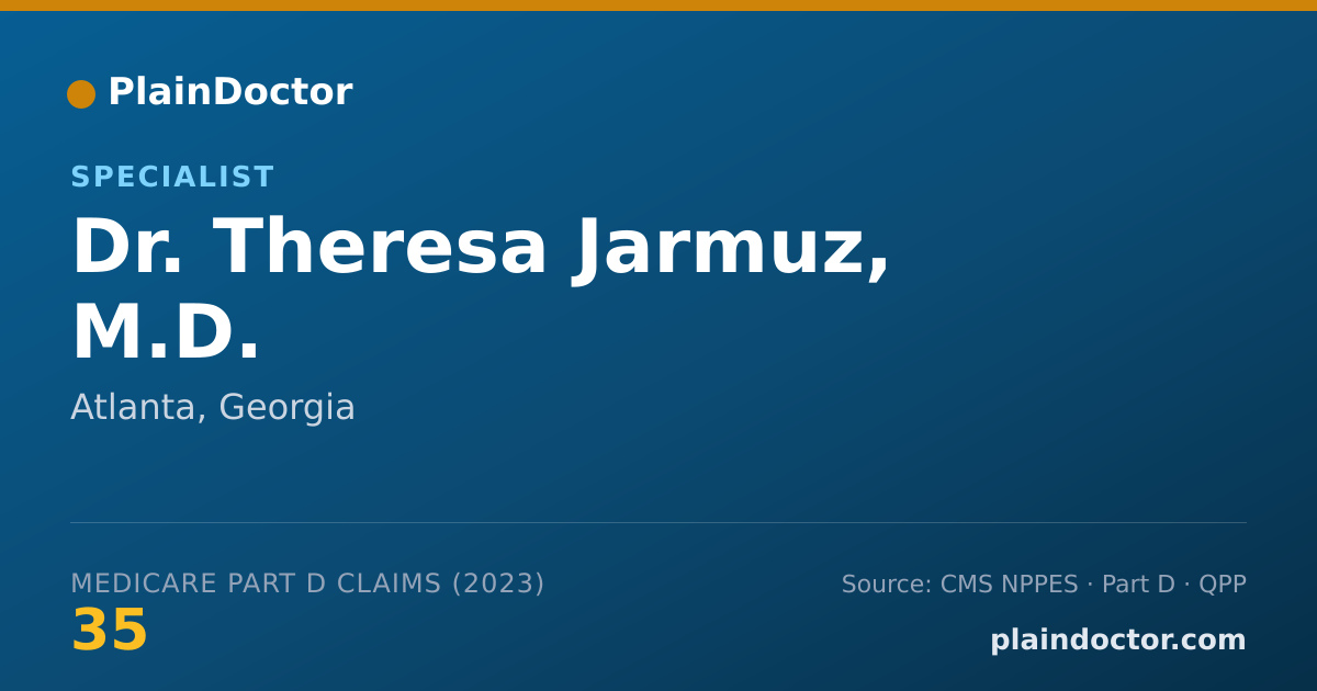 Shareable card for Theresa Jarmuz, M.D. - Specialist, Atlanta, GA