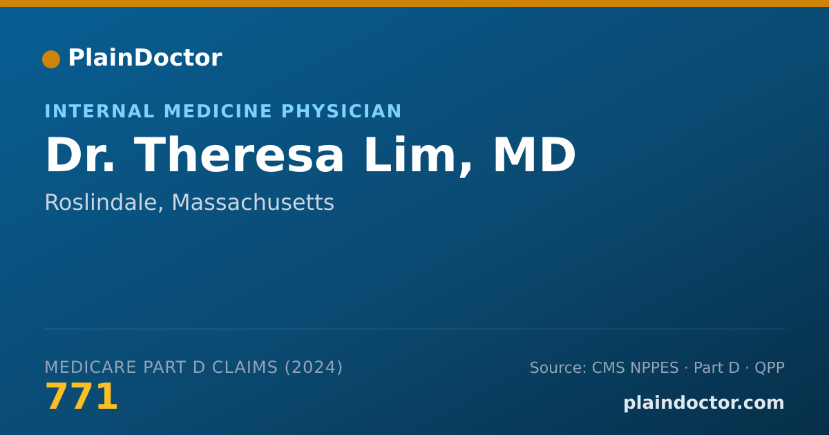 Shareable card for Theresa Lim, MD - Internal Medicine Physician, Roslindale, MA