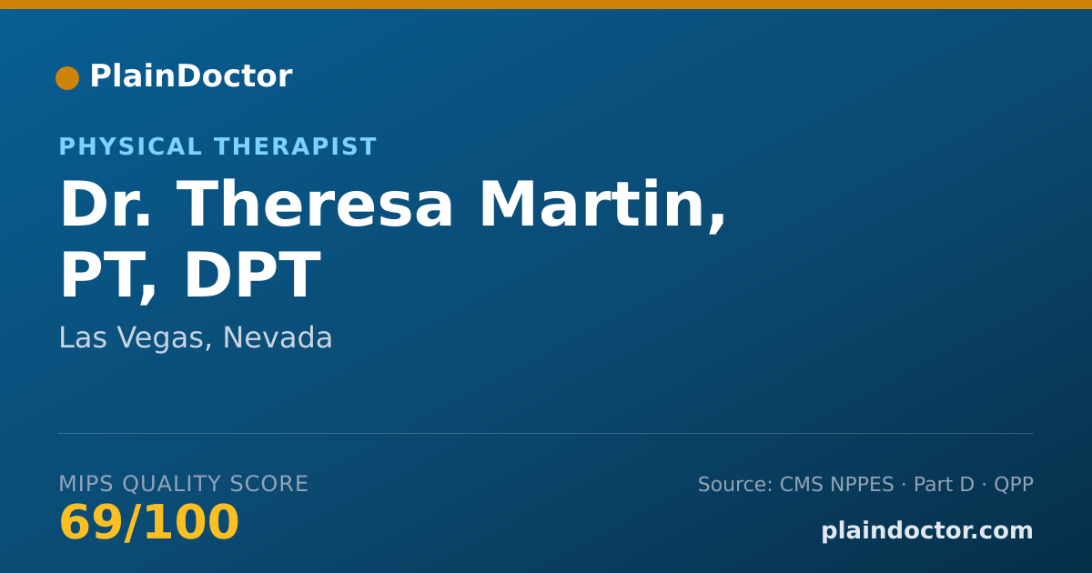 Shareable card for Theresa Martin, PT, DPT - Physical Therapist, Las Vegas, NV