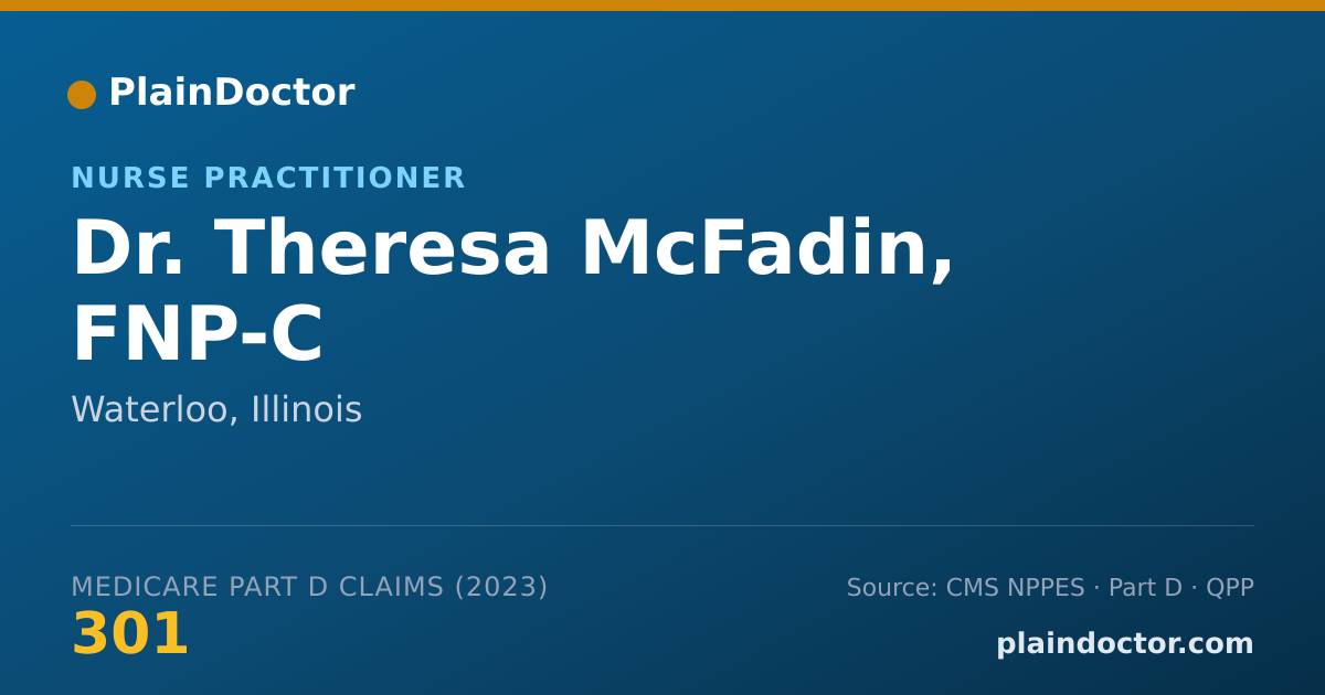 Shareable card for Theresa McFadin, FNP-C - Nurse Practitioner, Waterloo, IL