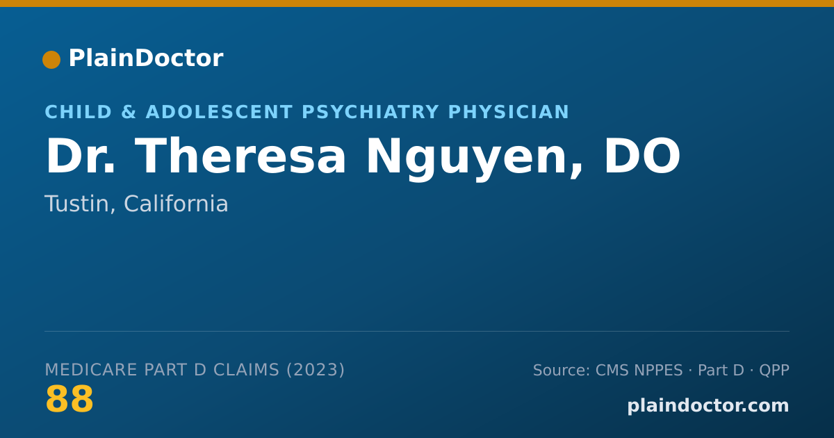 Shareable card for Theresa Nguyen, DO - Child & Adolescent Psychiatry Physician, Tustin, CA