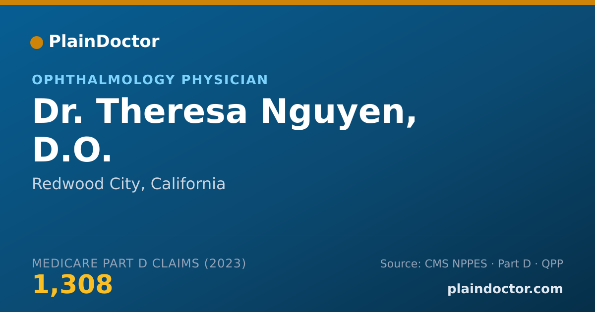 Shareable card for Theresa Nguyen, D.O. - Ophthalmology Physician, Redwood City, CA