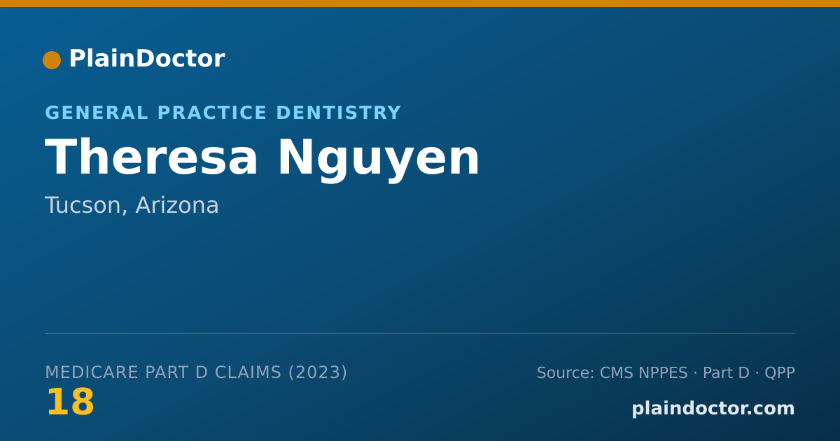Shareable card for Theresa Nguyen - General Practice Dentistry, Tucson, AZ