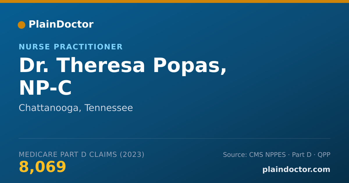 Shareable card for Theresa Popas, NP-C - Nurse Practitioner, Chattanooga, TN