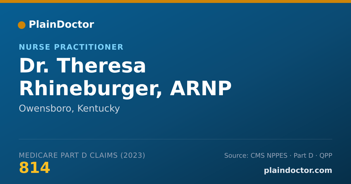 Shareable card for Theresa Rhineburger, ARNP - Nurse Practitioner, Owensboro, KY