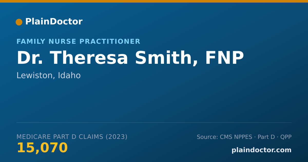 Shareable card for Theresa Smith, FNP - Family Nurse Practitioner, Lewiston, ID