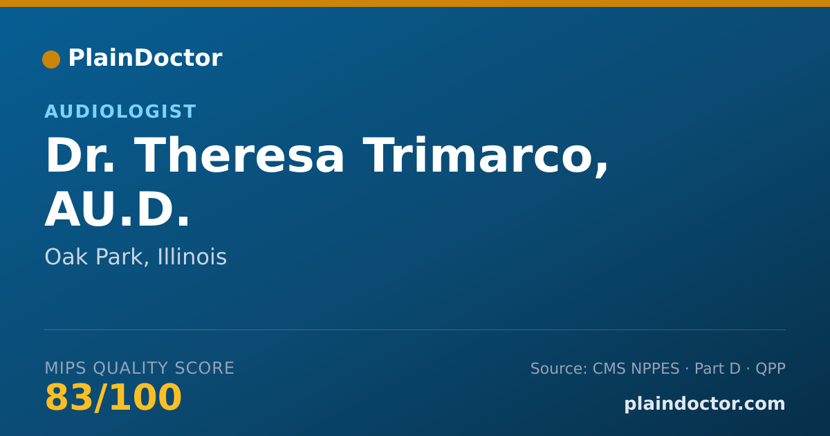 Shareable card for Theresa Trimarco, AU.D. - Audiologist, Oak Park, IL
