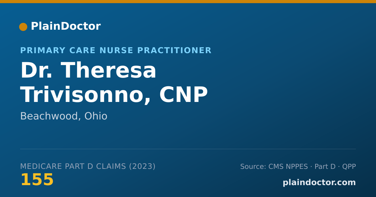 Shareable card for Theresa Trivisonno, CNP - Primary Care Nurse Practitioner, Beachwood, OH