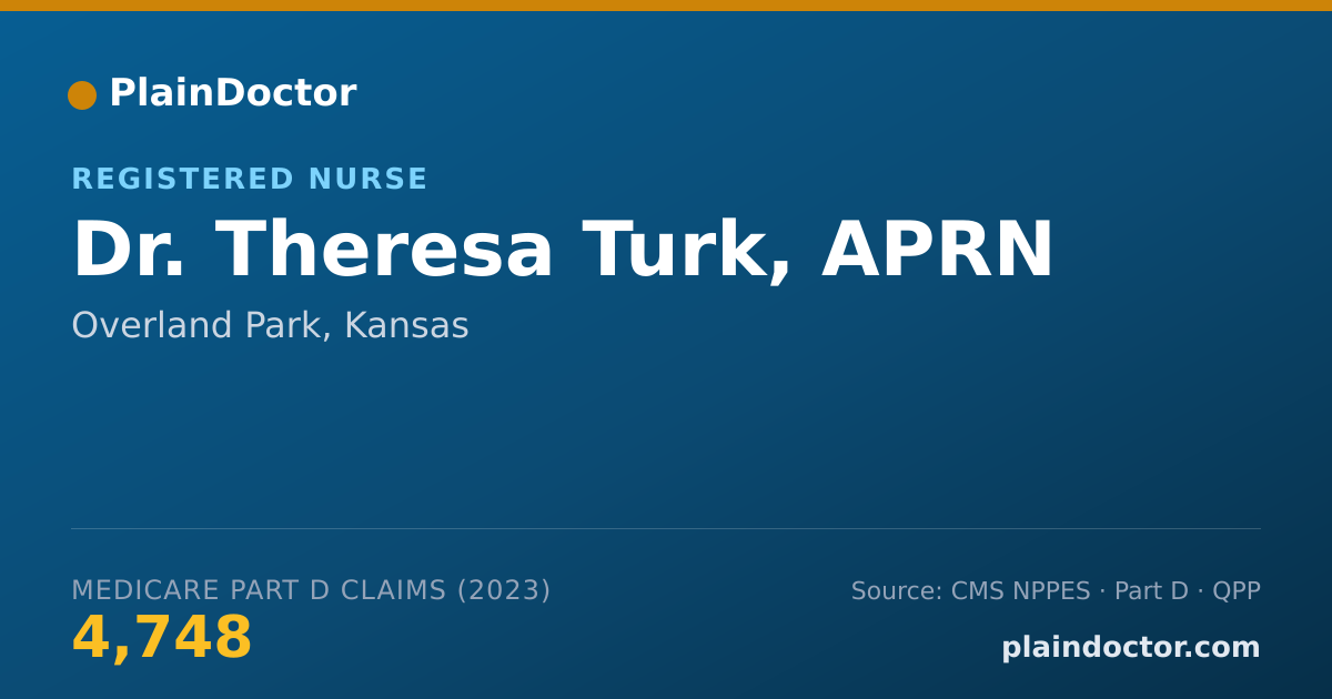 Shareable card for Theresa Turk, APRN - Registered Nurse, Overland Park, KS