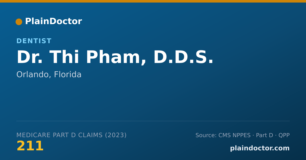 Shareable card for Thi Pham, D.D.S. - Dentist, Orlando, FL