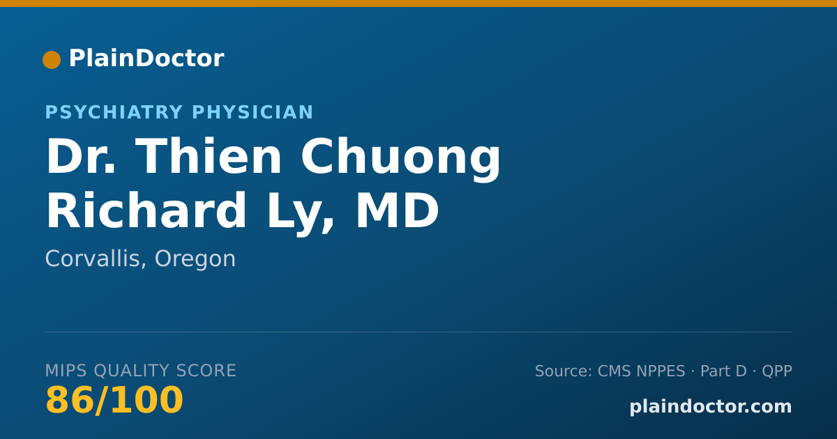 Shareable card for Thien Chuong Richard Ly, MD - Psychiatry Physician, Corvallis, OR