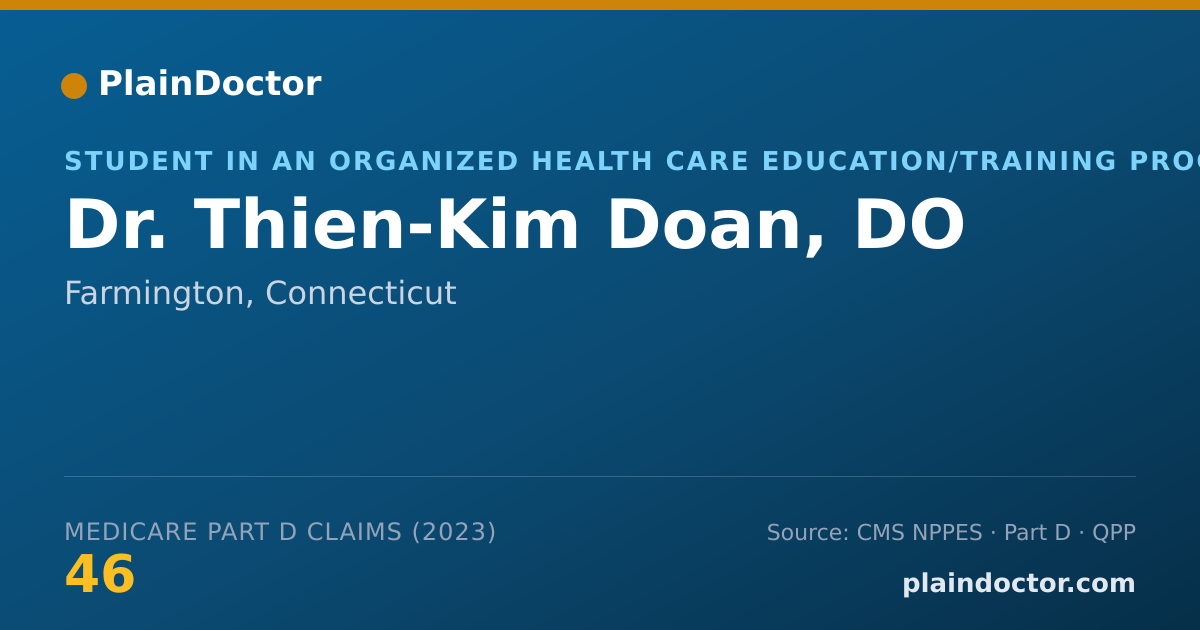 Shareable card for Thien-Kim Doan, DO - Student in an Organized Health Care Education/Training Program, Farmington, CT