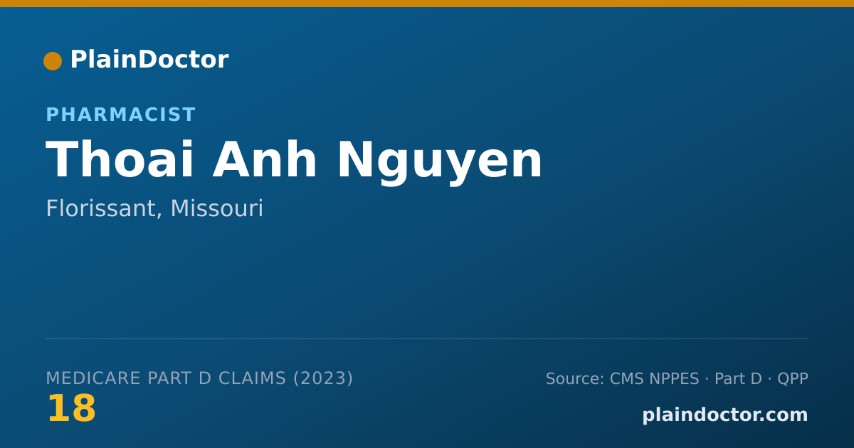 Shareable card for Thoai Anh Nguyen - Pharmacist, Florissant, MO