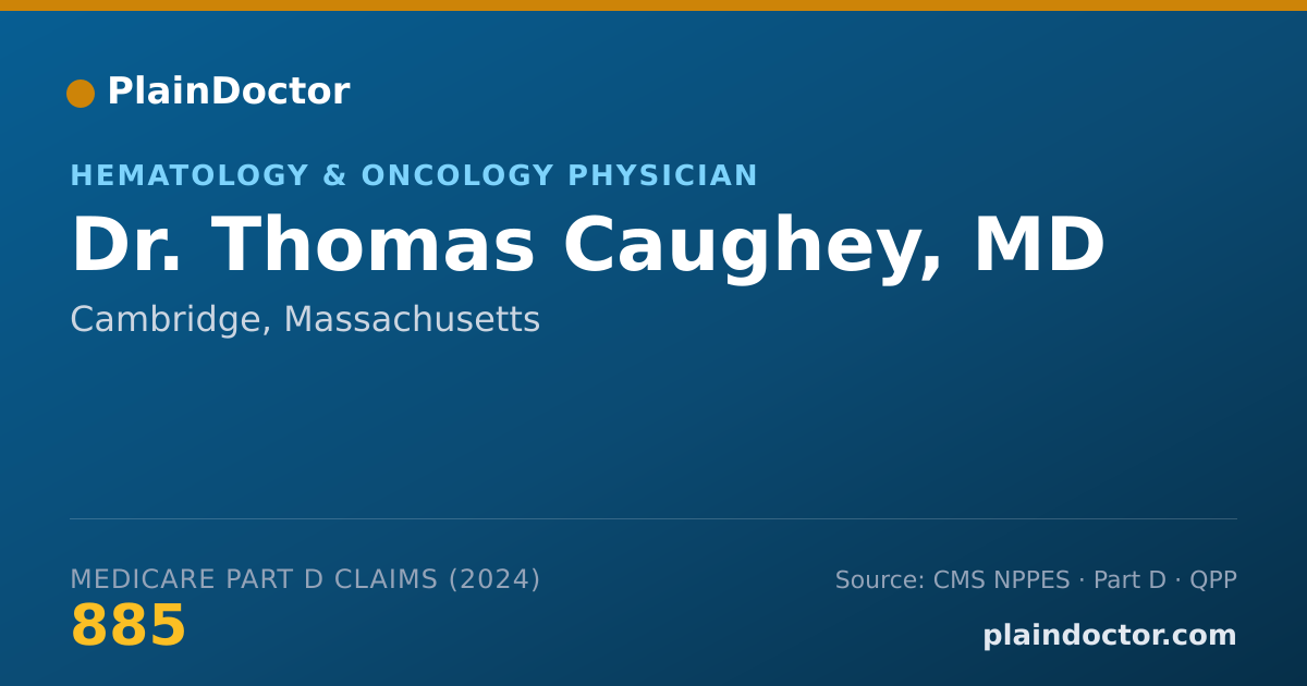 Shareable card for Thomas Caughey, MD - Hematology & Oncology Physician, Cambridge, MA