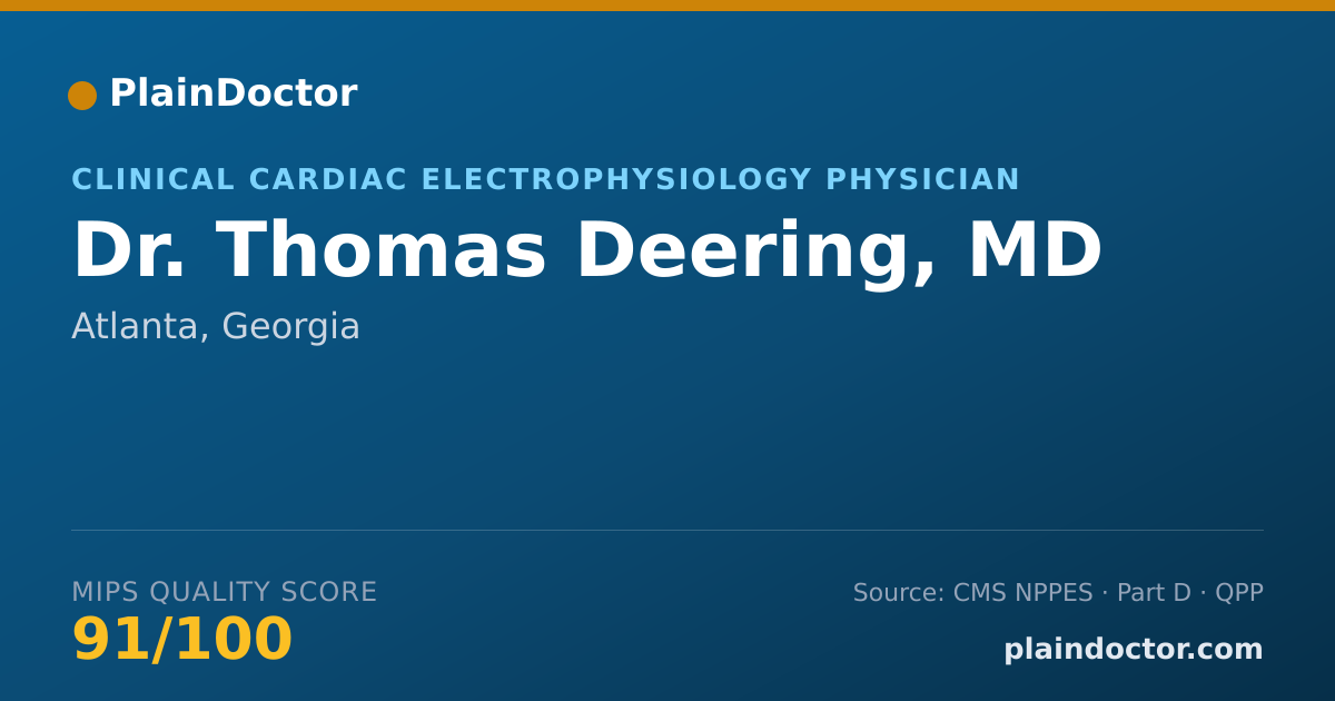 Shareable card for Thomas Deering, MD - Cardiovascular Disease Physician, Atlanta, GA