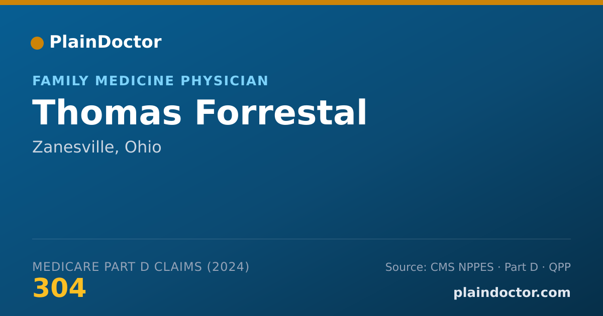 Shareable card for Thomas Forrestal - Family Medicine Physician, Zanesville, OH