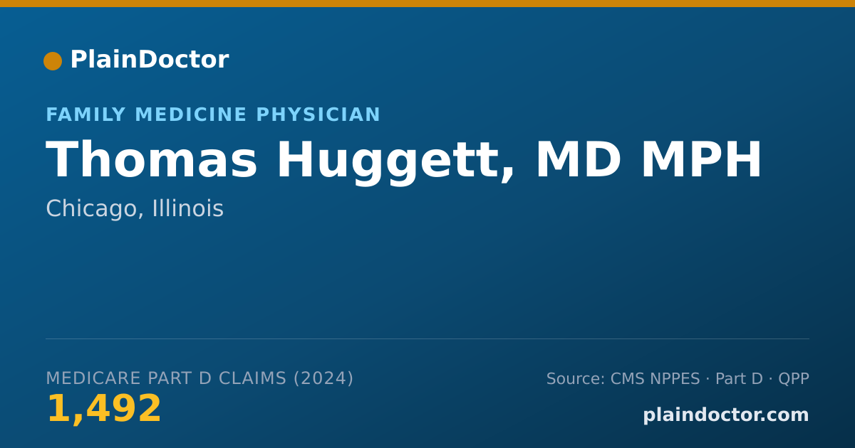 Shareable card for Thomas Huggett, MD MPH - Family Medicine Physician, Chicago, IL